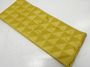 桜に魚模様織り出し　浴衣帯